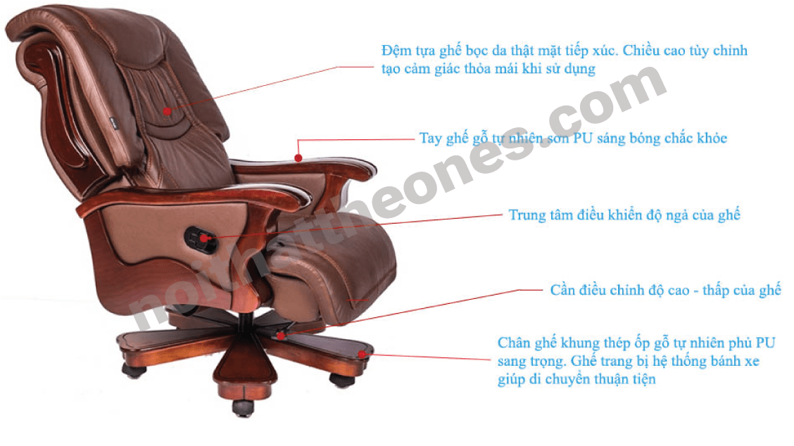 Nét nổi bật của ghế giám đốc TQ20