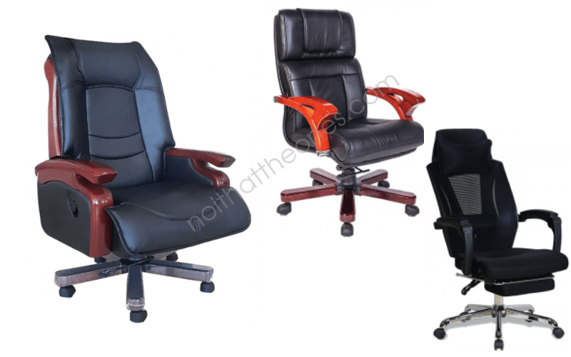 Ghế bọc da thật, bọc da công nghiệp và lưới là 3 chất liệu phổ biến để sản xuất ghế giám đốc