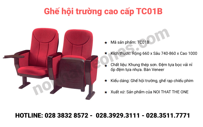 Ghế hội trường cao cấp TC01B 