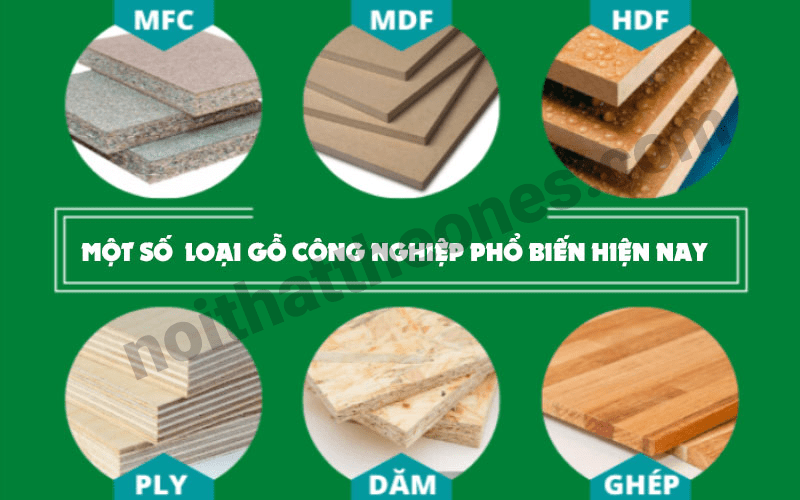 Một số loại gỗ công nghiệp phổ biến được sử dụng hiện nay