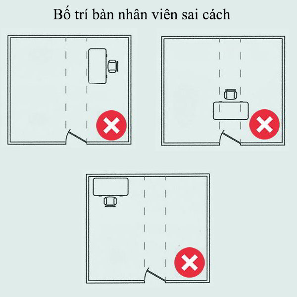 cách bố trí bàn làm việc nhân viên