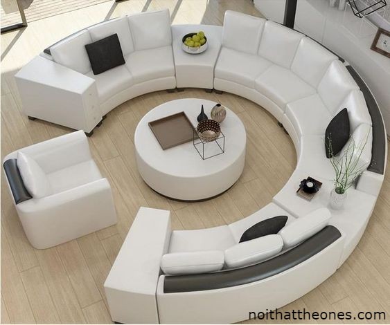 bàn ghế sofa hình tròn
