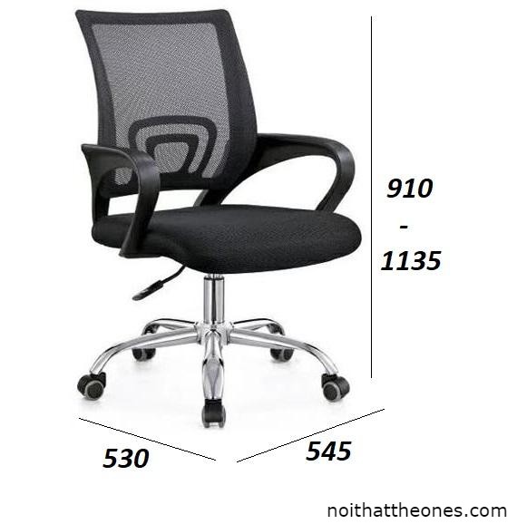 kích thước ghế làm việc