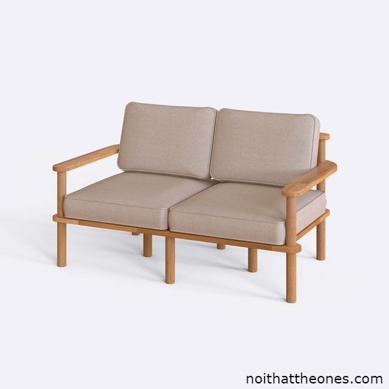 kích thước ghế sofa gỗ 2 người