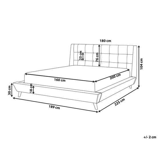 kích thước chiều rộng giường ngủ