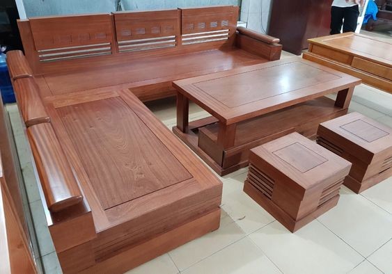 sofa gỗ xoan đào