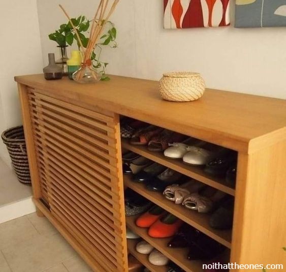 tủ giày gỗ tự nhiên